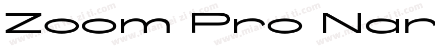 Zoom Pro Narrow Medi字体转换